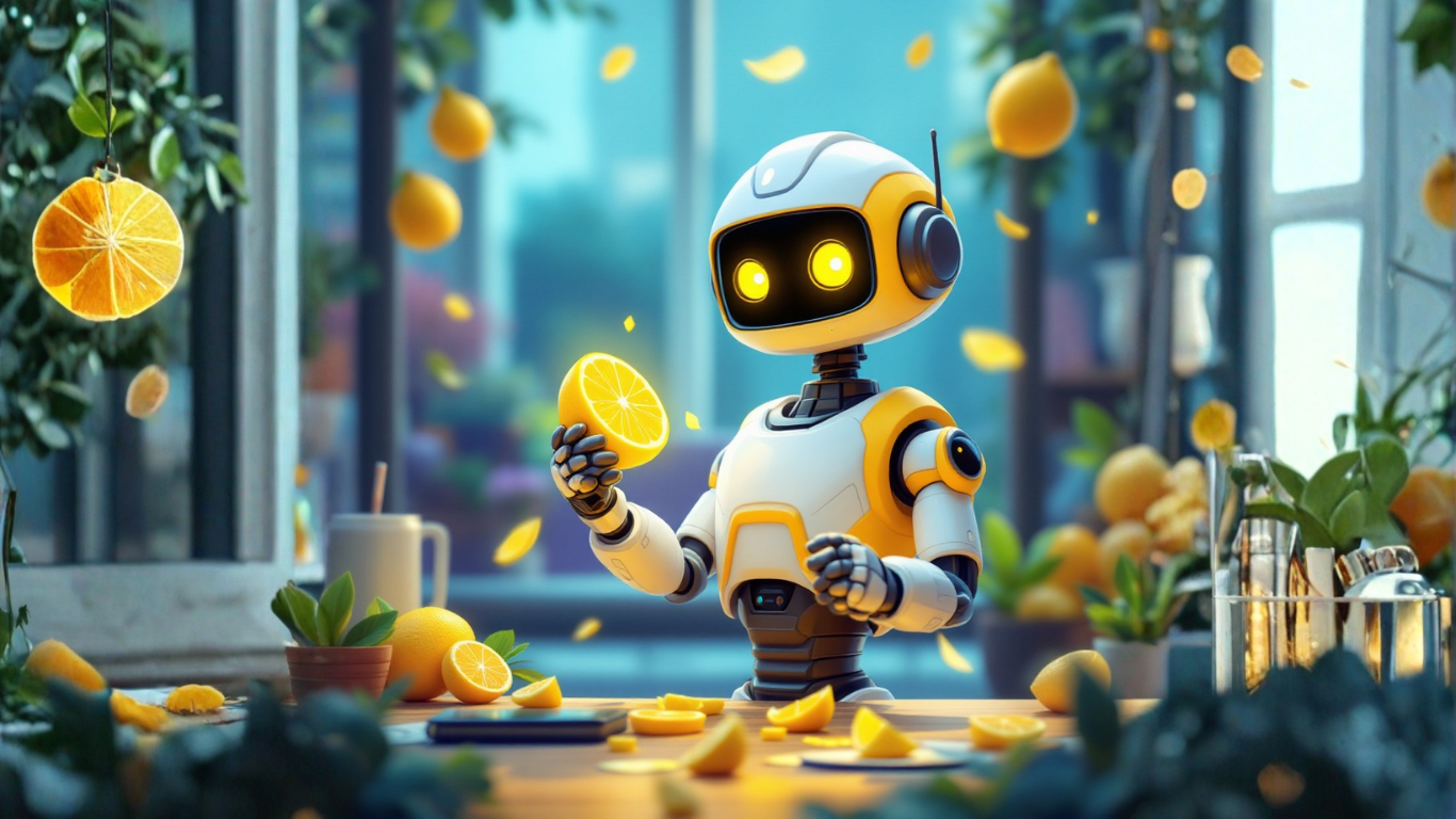 Single AI robot providing quality service to a client, illustrating everyday moments where an AI agent should already be helping boost productivity and ease