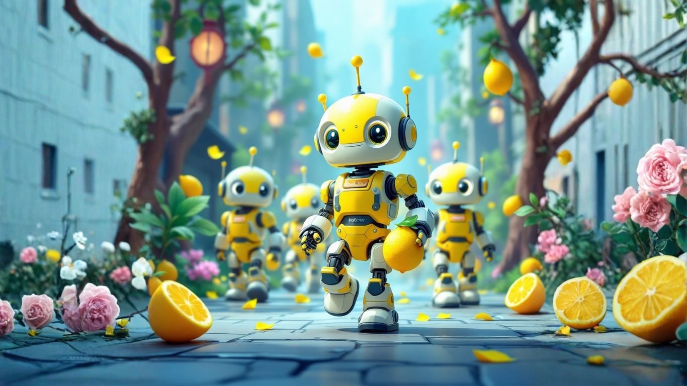 Group of AI robots walking in formation, symbolising the use of AI in compliance workflows to enhance automation, accuracy, and regulatory efficiency